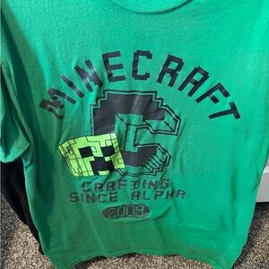 Green Minecraft Graphic T-Shirt